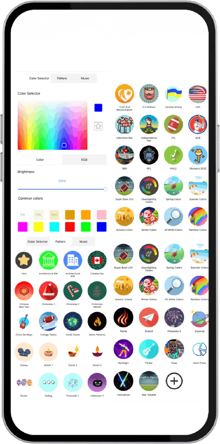 Crystal Lights App - Holiday presets and dynamic lighting animations